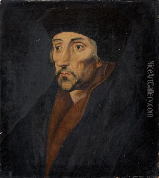 Portrait D'erasme Oil Painting - Hans Holbein the Younger