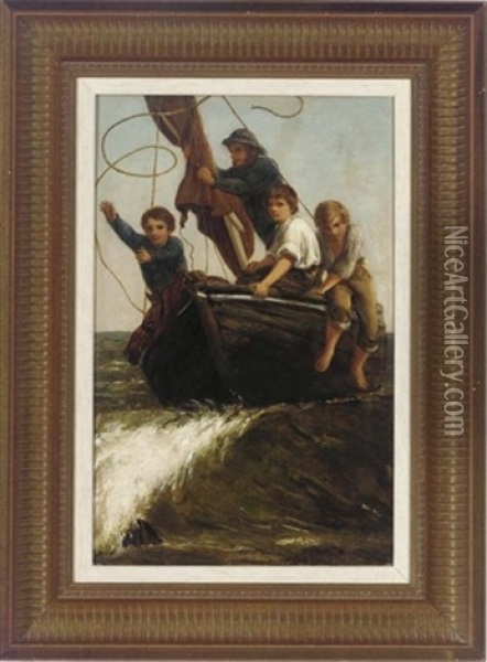 The Landing Party Oil Painting - James Clarke Hook
