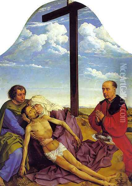 Pieta 1450 Oil Painting - Rogier van der Weyden
