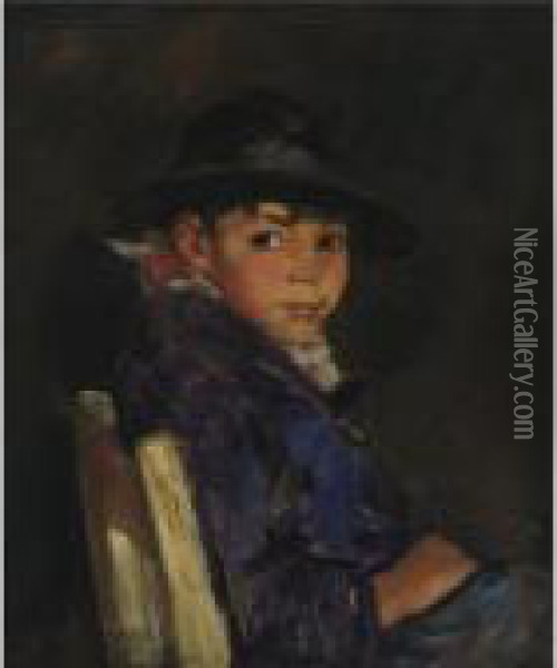 Young Sport (francisco) Oil Painting - Robert Henri
