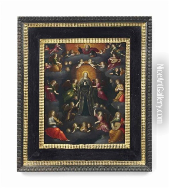 The Assumption Of The Virgin Oil Painting - Hans Rottenhammer the Elder
