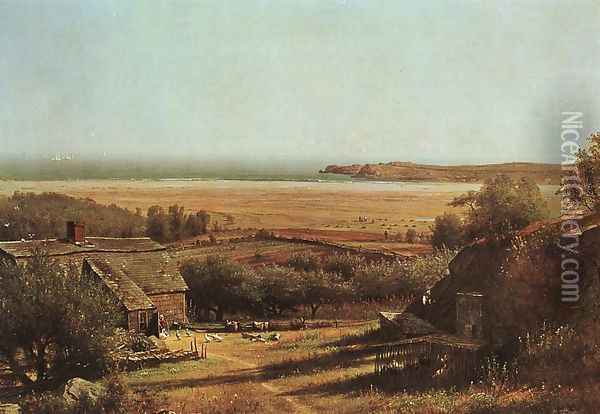 House by the Sea 1872 Oil Painting - Thomas Worthington Whittredge