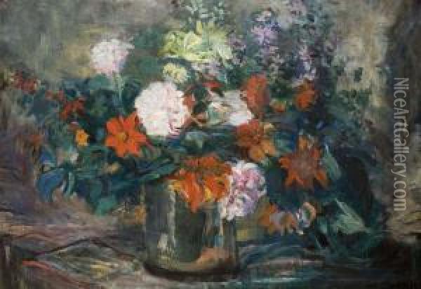Blumenstilleben Oil Painting - Dora Hitz