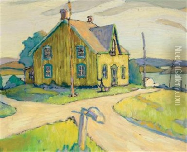 Cross Roads To The Lake Oil Painting - James Edward Hervey MacDonald