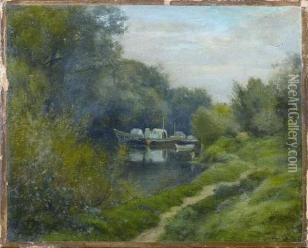 Ancien Parc De Neuilly-sur-seine Oil Painting - Theophile Narcisse Chauvel