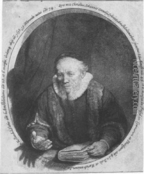 Jan Cornelis Sylvius Preacher Oil Painting - Rembrandt Van Rijn