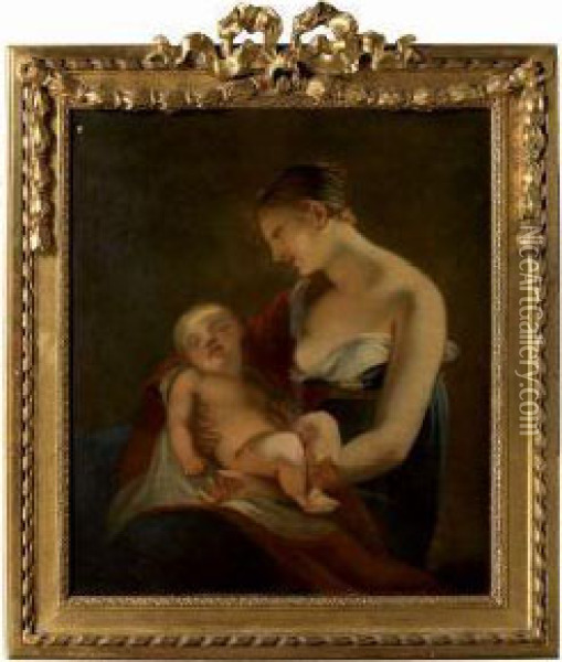 D'apres Pierre Paul Prudhon Oil Painting - Pierre-Paul Prud'hon