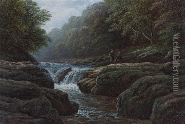 The Strid Oil Painting - William Mellor