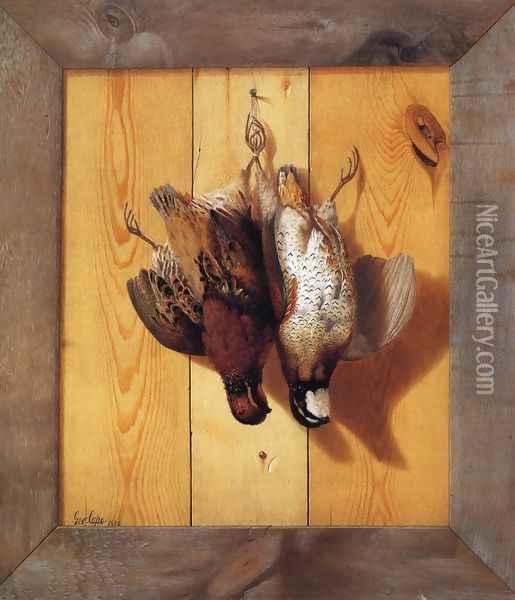 Hanging Quail Oil Painting - George Cope