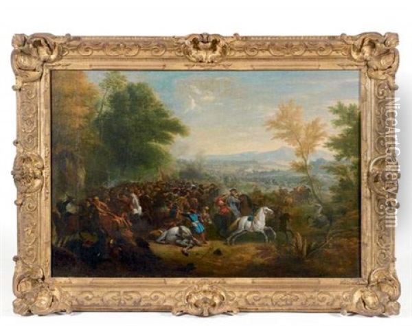 Choc De Cavalerie Oil Painting - Karel Breydel