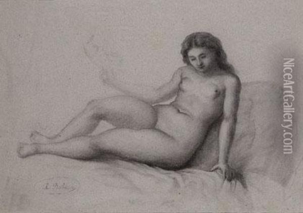 Desnudo Femenino Oil Painting - Ricardo Balaca y Canseco