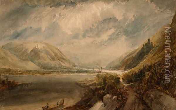 Junction of the Rhine and the Lahn Oil Painting - Joseph Mallord William Turner