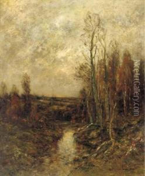 Autumn Landscape Oil Painting - Edward B. Gay