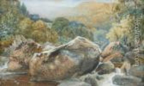 River Scene Oil Painting - George O'Brien