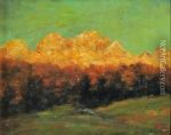 Alta Montagna Oil Painting - Beppe Ciardi