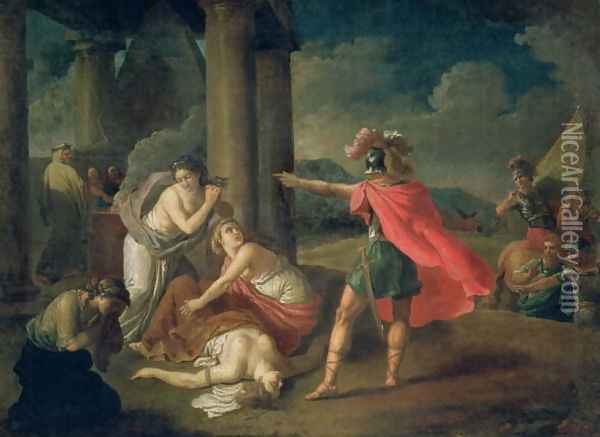 The Death of Camilla, Sister of Horatius, 1787 Oil Painting - Matvei Ivanovich Puchinov