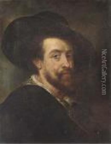 Self-portrait Oil Painting - Peter Paul Rubens