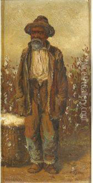 Ramasseur De Coton (old Cotton Picker) Oil Painting - William Aiken Walker