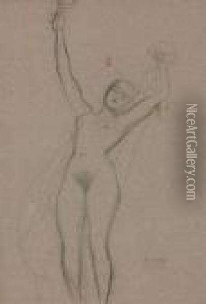 Studie Fur Fakultatsbild Medizin Oil Painting - Gustav Klimt
