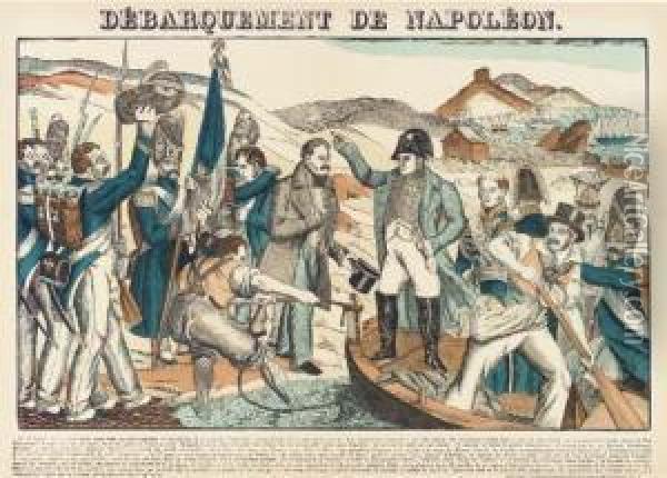 Debarquement De Napoleon Oil Painting - Jean Charles Verbrugge