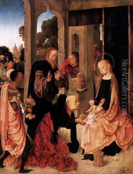 Adoration of the Magi Oil Painting - Master of the Virgo inter Virgines