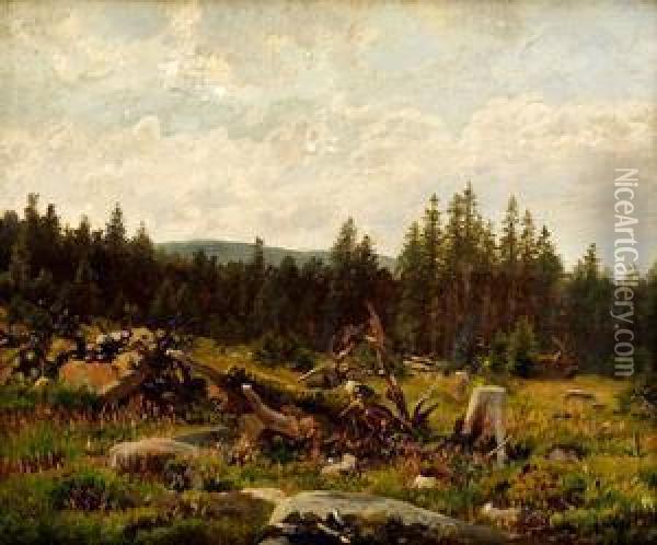 Nemecka Krajina Oil Painting - Wilhelm J. August Nabert