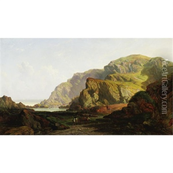 Glennabbey, North Wales Oil Painting - John Frederick Tennant