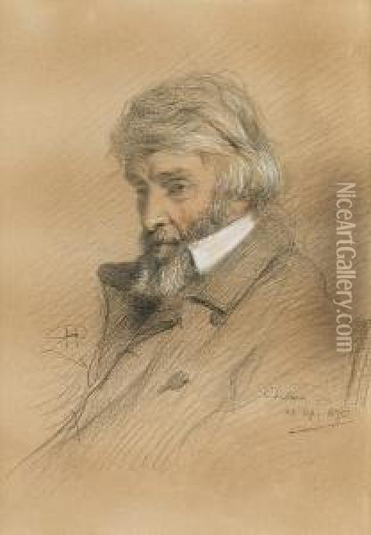 Carlyle, Thomas ( Oil Painting - Robert Herdman