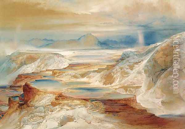 Hot Springs of Gardiner's River Oil Painting - Thomas Moran
