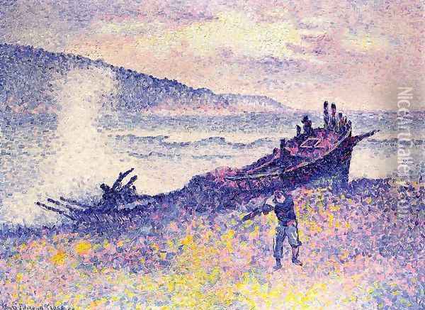 The Wreck Oil Painting - Henri Edmond Cross