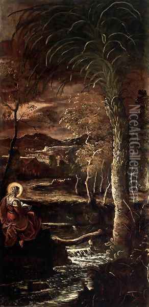 St Mary of Egypt 2 Oil Painting - Jacopo Tintoretto (Robusti)