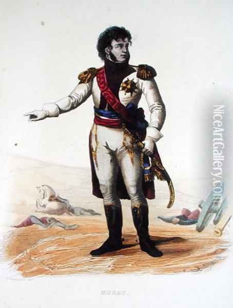 Portrait of Joachim Murat from Le Plutarque Francais Oil Painting - Guilleminot, Armand