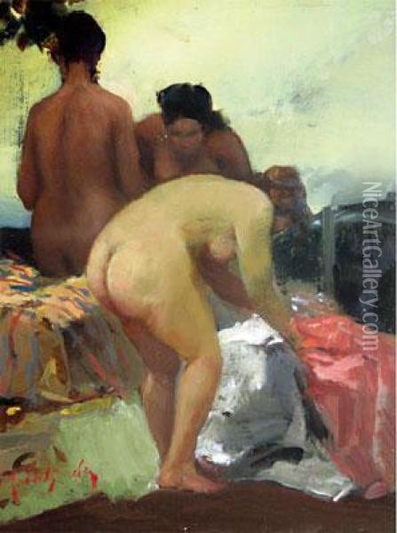 Nudi - Oil Painting - Alfredo Del Sordo