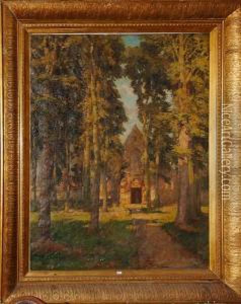 Eglise Sainte Elisabeth Du Monastere De La Vigne A Bruges Oil Painting - Albert Sohie