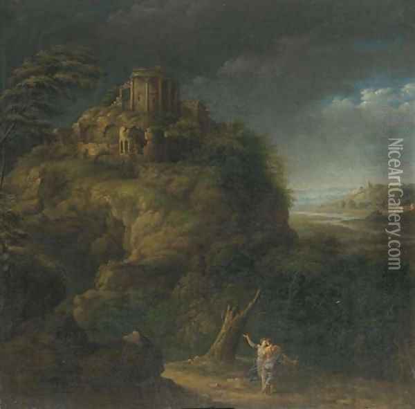 The Tempel of Vesta Oil Painting - Pieter Meulener