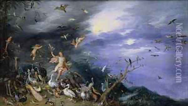 The Allegory of Air Oil Painting - Jan & Balen, Hendrik van Brueghel