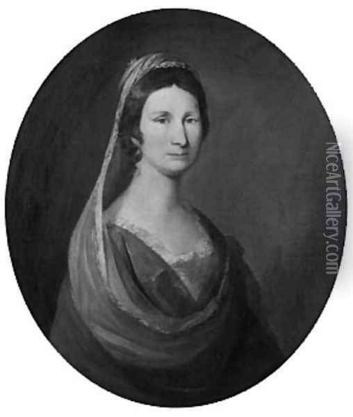 Mrs. Peter De Lancey Oil Painting - Matthew Pratt