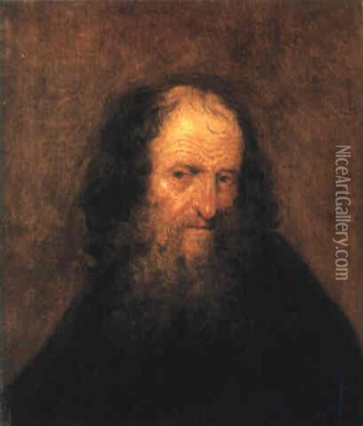 Bearded Man Oil Painting - Jan Lievens
