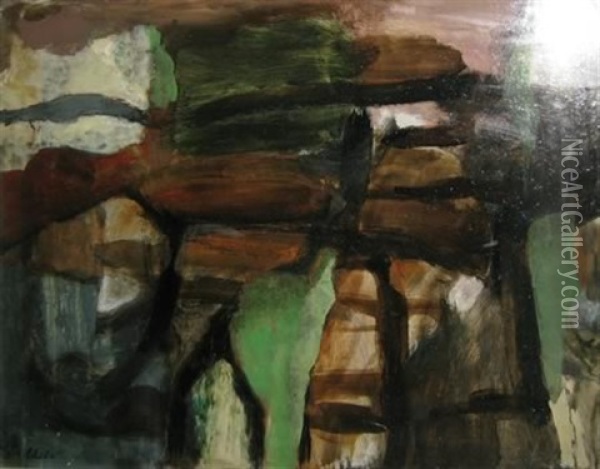 Untitled - Abstract Oil Painting - James Emery Green