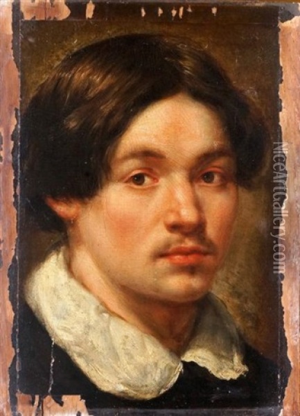 Portrait De Jeune Homme Oil Painting - Jacob Oost the Elder