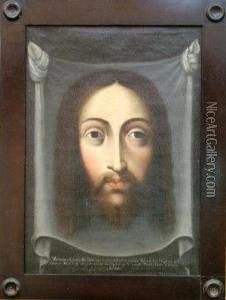 The Veil Ofveronica Or Sudarium Oil Painting - Jose Moreno Carbonero