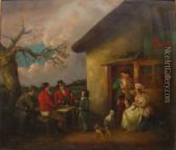 Country Tavern Oil Painting - George Morland