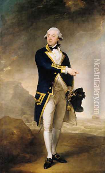 Captain John Gell Oil Painting - Gilbert Stuart