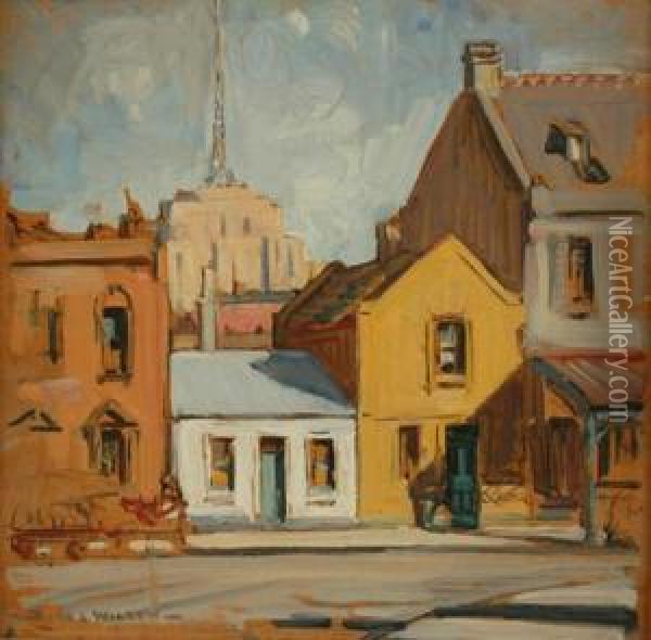 Melbourne View Oil Painting - Dora Lynnell Wilson