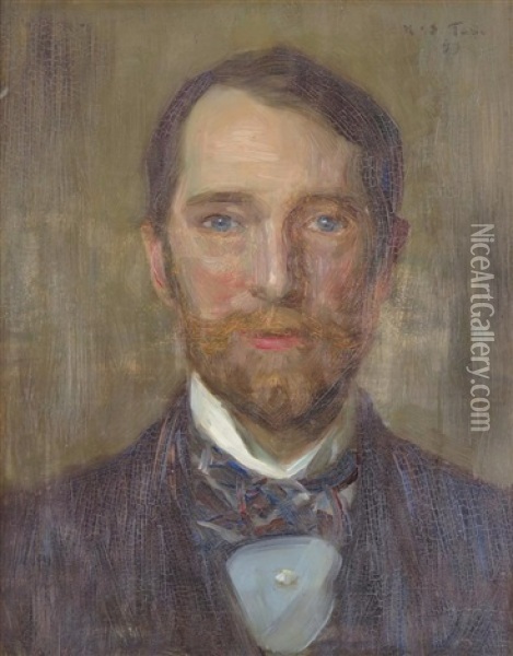 Portrait Of William Humphries Oil Painting - Henry Scott Tuke
