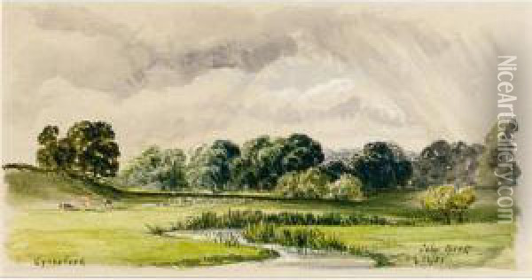 Eynesford Oil Painting - John Edward Brett