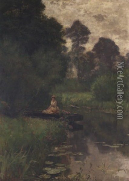 A Tranquil Moment Oil Painting - Henry John Yeend King
