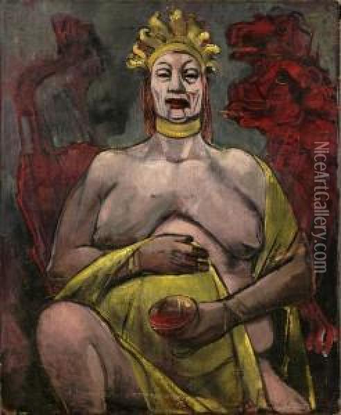Goddess-queen Oil Painting - Maxim Kopf