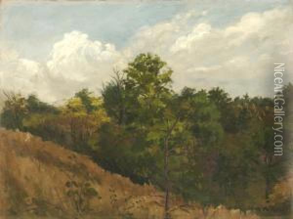 Impressionistic Landscape Oil Painting - William Merritt Post