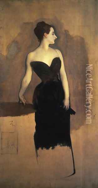 Madame Gautreau (unfinished) Oil Painting - John Singer Sargent